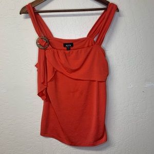 Alyx sleeveless orange top